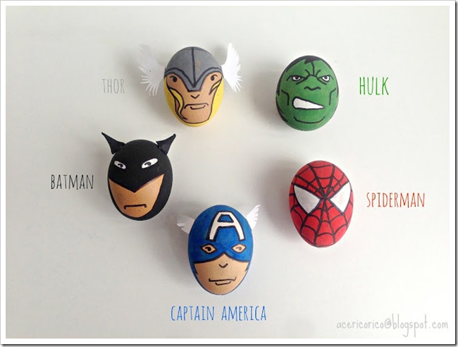Super Hero Easter Eggs