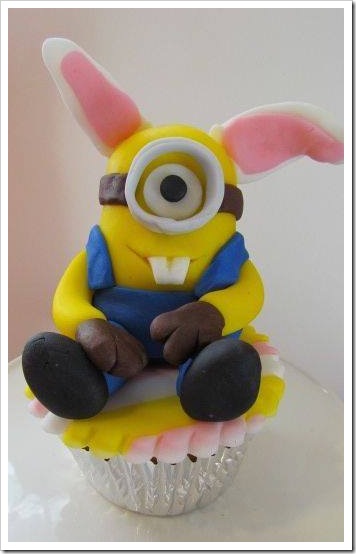 Easter Minion Cupcake