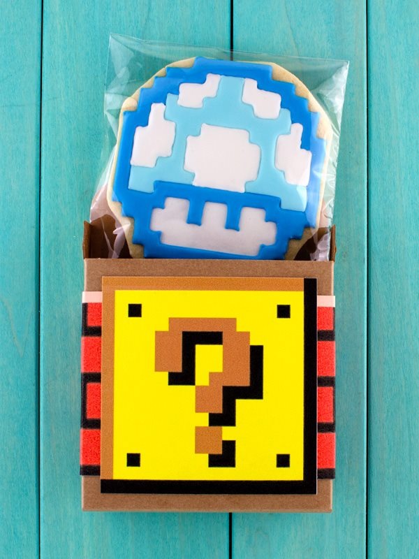 Super Mario Bros. Gender Reveal Cookies