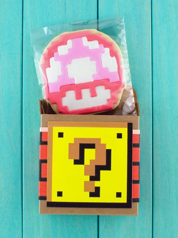 Super Mario Bros. Gender Reveal Cookies