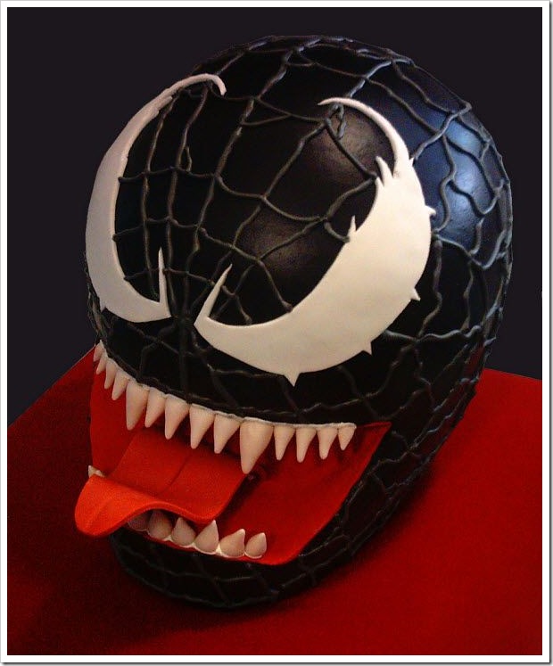 Amazing Venom Cake - Between The Pages Blog