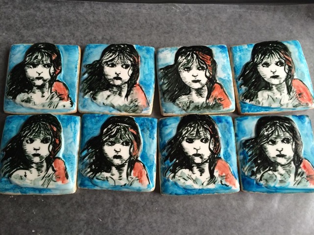 Hand Painted Les Miserables Cookies