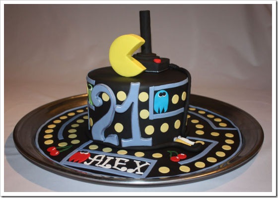 Pac-Man Birthday Cake