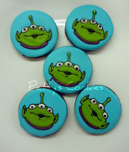 Litte Green Men Cookies
