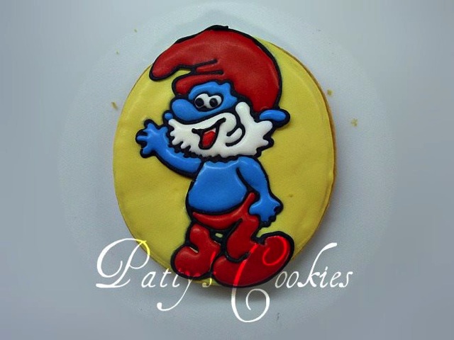 Papa Smurf Cookie 