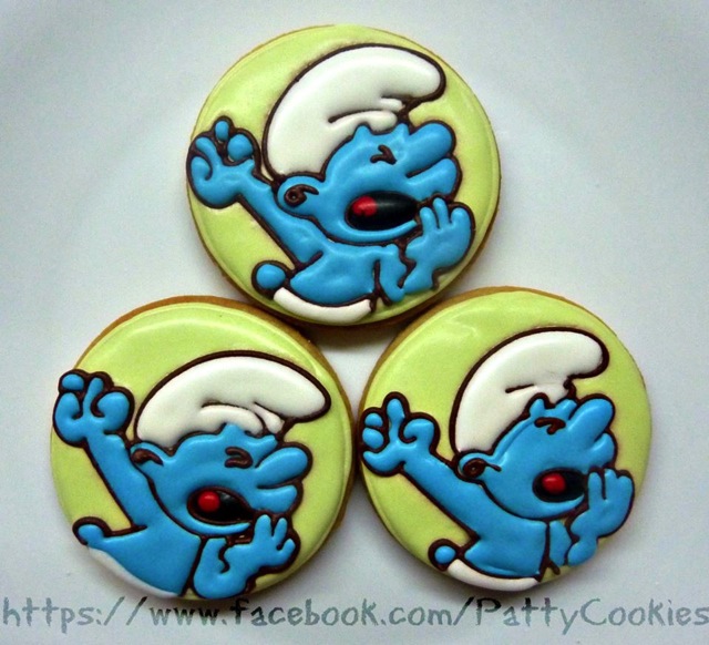 Smurf Cookies 