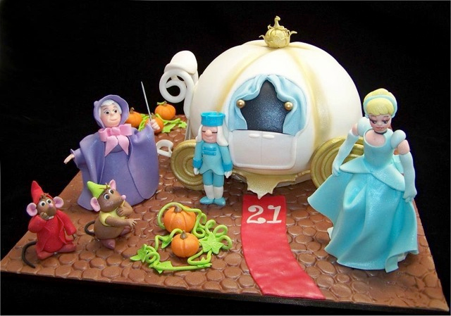 Cinderella 21st Birthday Cake