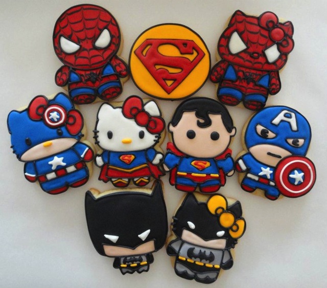 Superhero Cookies 