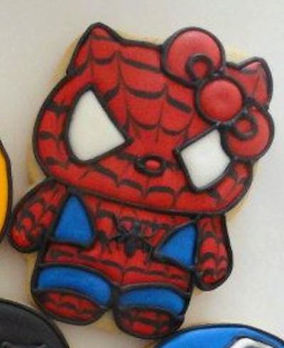 Hello Kiitty Spider Man Cookie