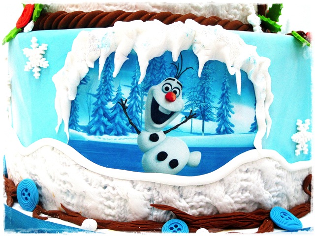 Olaf Birthday Cake 