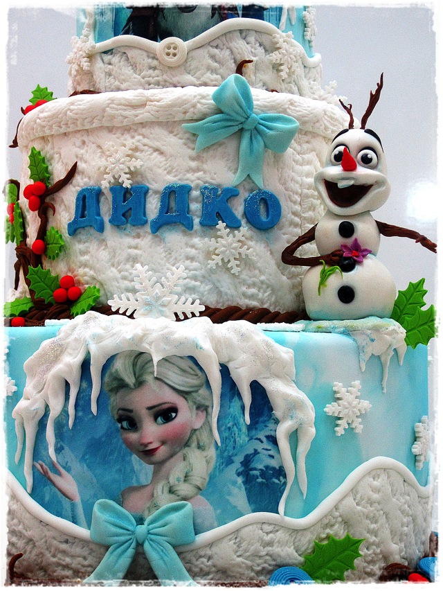 Elsa Birthday Cake 