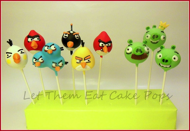 Stout Hoeveelheid geld balkon Splendid Angry Birds Cake Pops -