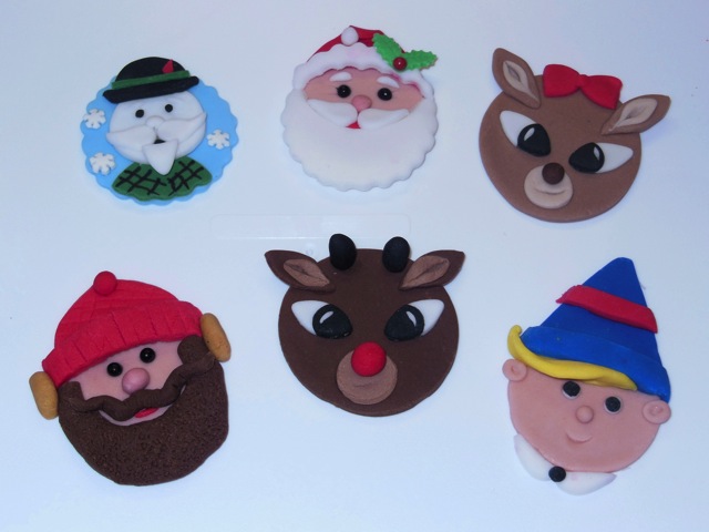 Rudolph the Red Nosed Reindeer Cupcake Toppers