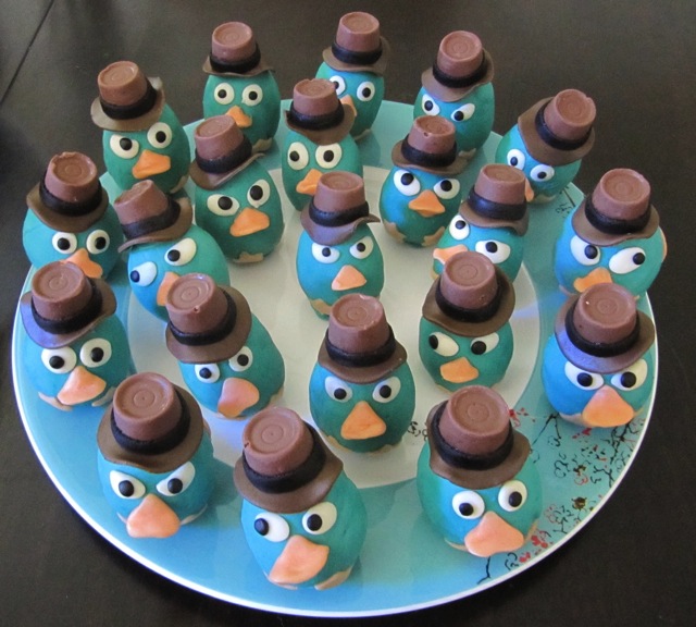 Perry the Platypus Cake Balls