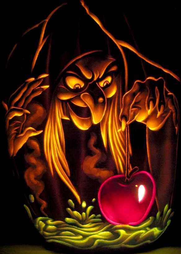 Old Hag from Snow White Pumpkin Carving