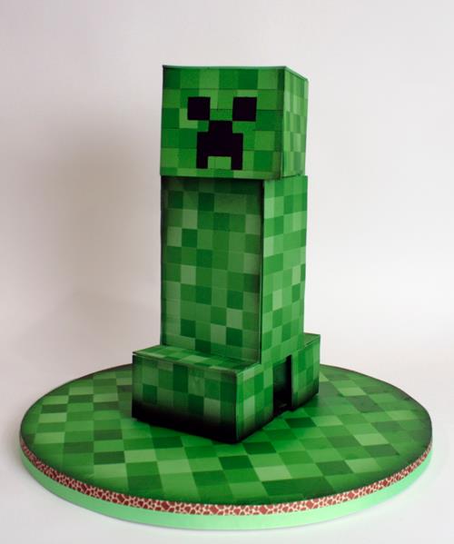 Mindcraft Creeper Cake