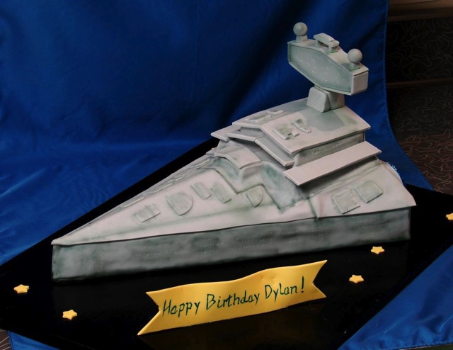 Imperial Star Destroyer Cake