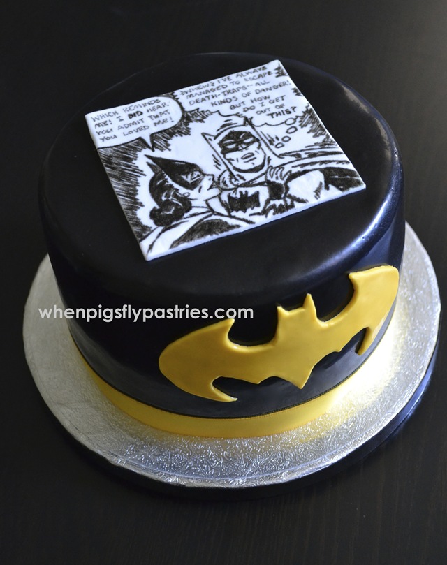 Batman Anniversary Cake