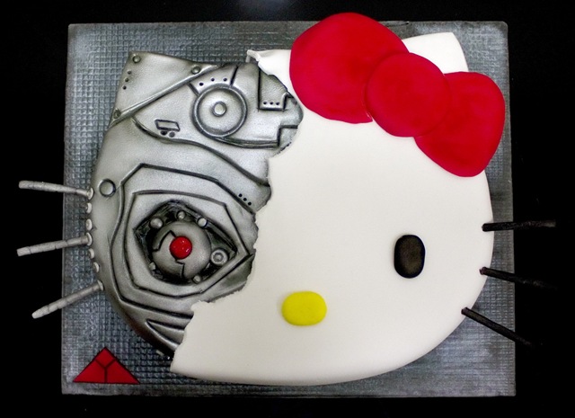 Hello Kitty Terminator Cake