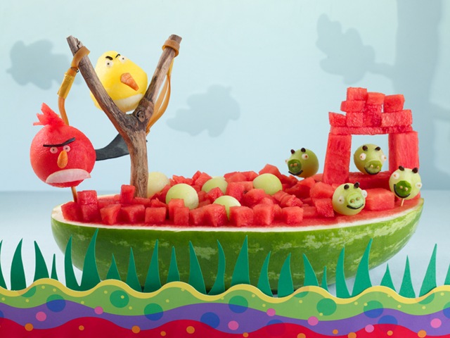 Angry Birds Watermelon Carving