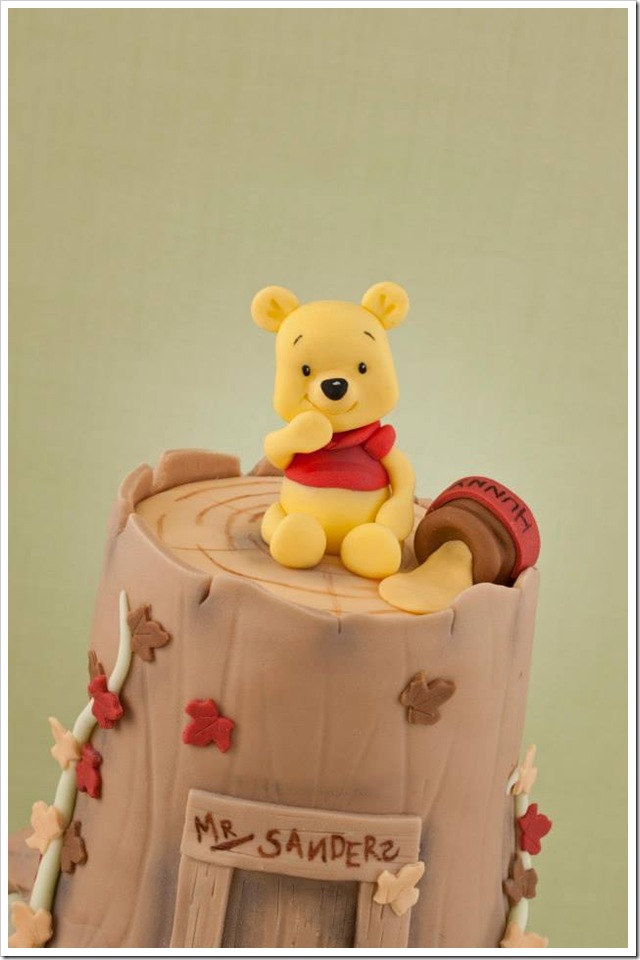 Winnie the Pooh Christening Cake