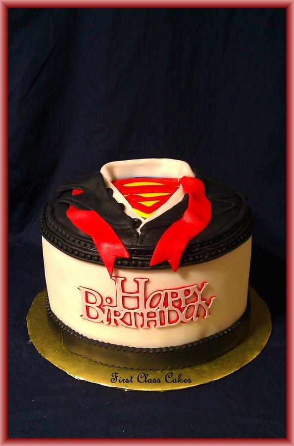 Superman Shirt Cake