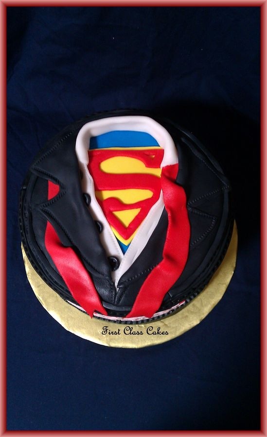 Superman Shirt Cake