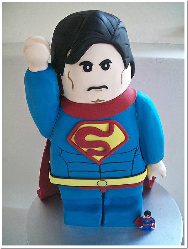 LEGO Superman Birthday Cake