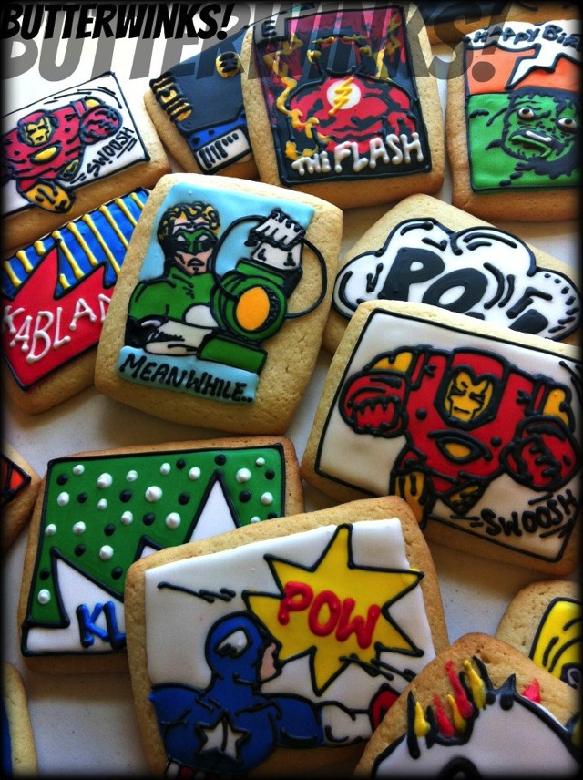 Superheroes Cookies 