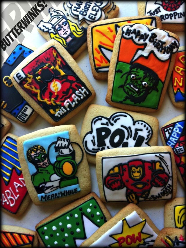 Superheroes Cookies 