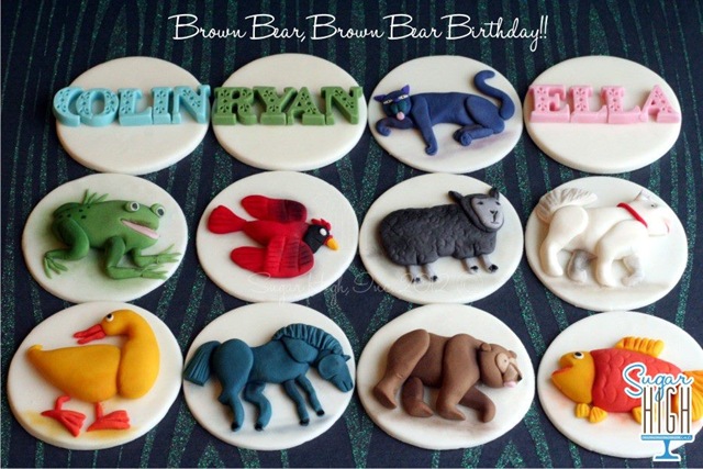 Brown Bear, Brown Bear, What Do You See Cupcake Toppers
