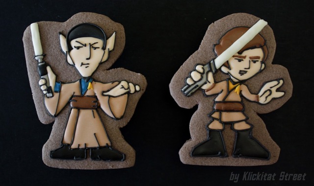 Jedi Spock & Chekov Cookies
