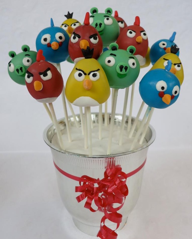 Angry Birds Cake Pops