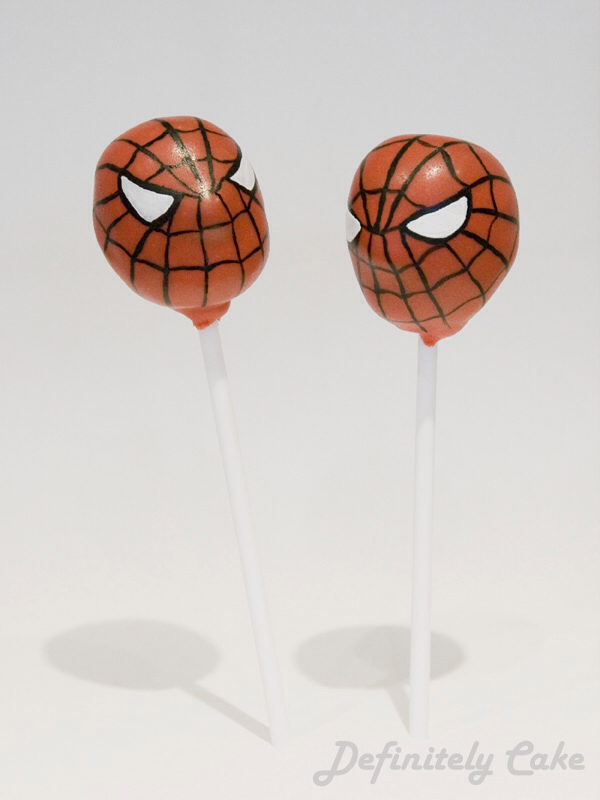 Spider-Man Cake Pops