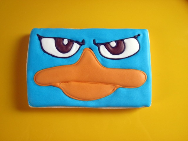 Perry the Platypus Cookie