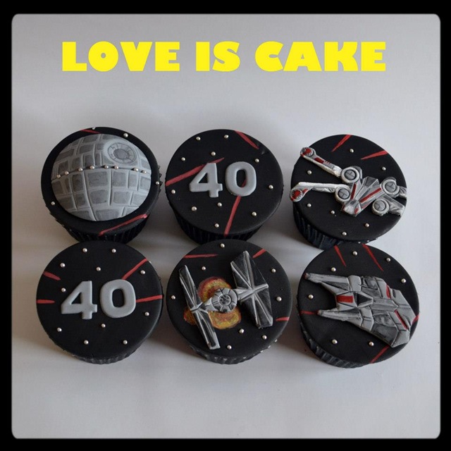 Star Wars 40th Birthday Cupcakes