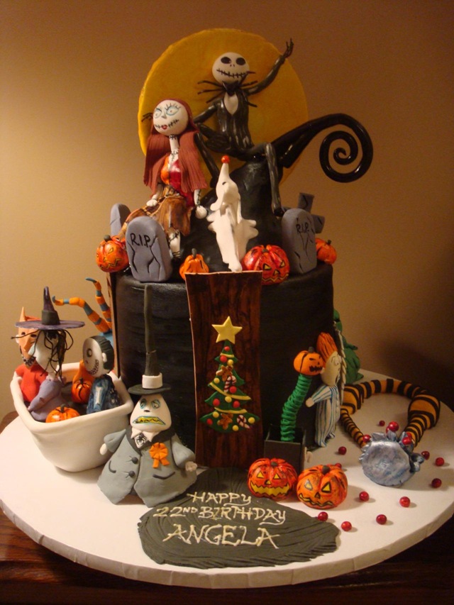 Nightmare Before Christmas Birthday Cake