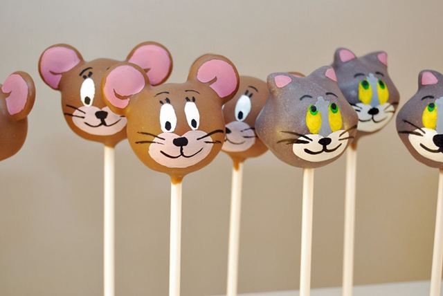 Tom and Jerry Cake Pops