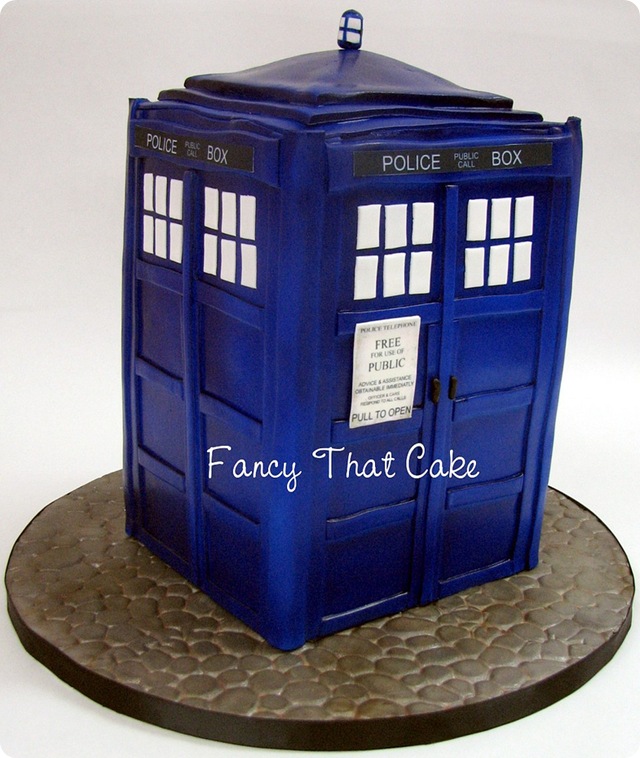 TARDIS Birthday Cake