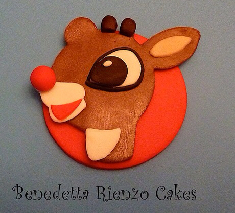 Rudolph the Red-Reindeer Cupcake Topper