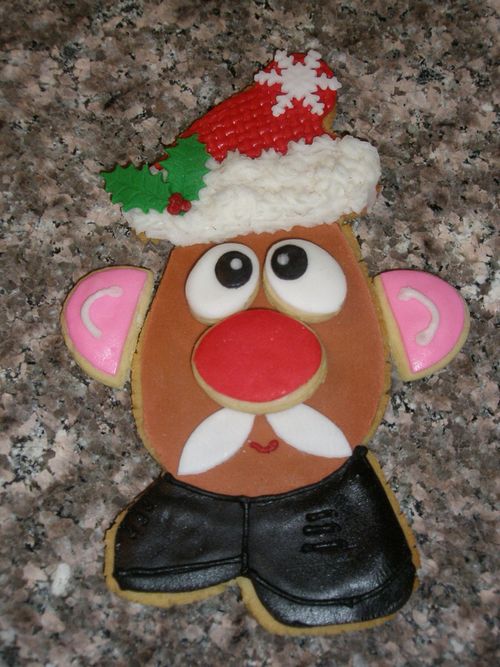 Mr. Potato Head Christmas Cookie