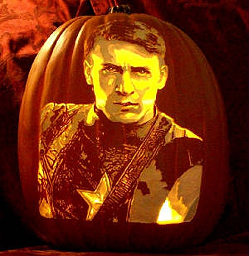 Captain America Pumpkin Carving