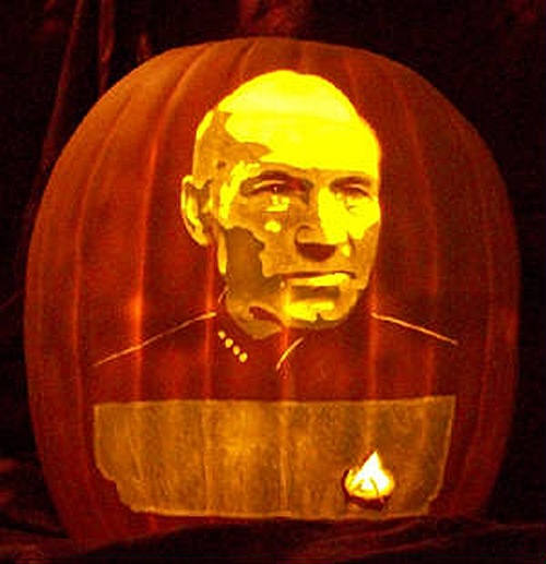 Captain Jean-Luc Picard Pumpkin Carving