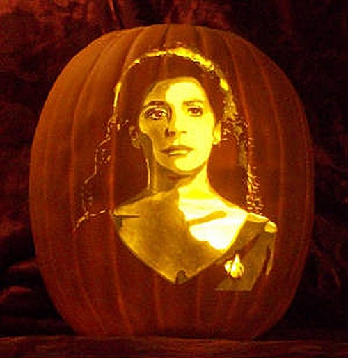 Deanna Troi Pumpkin Carving