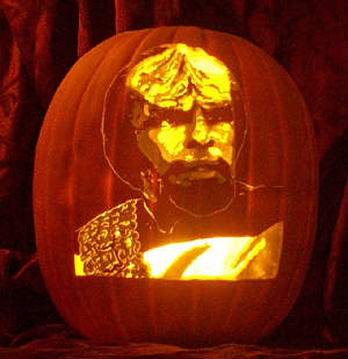 Worf Pumpkin Carving