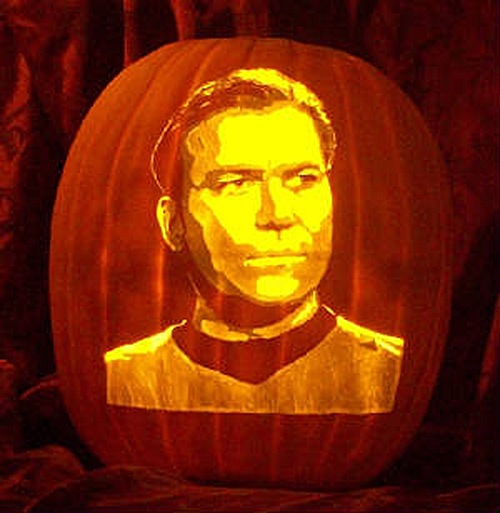 Captain Kirk Pumpkin Carving