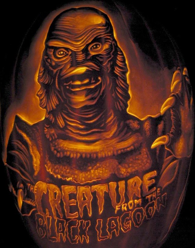 Creature from the Black Lagoon Pumpkin Carving