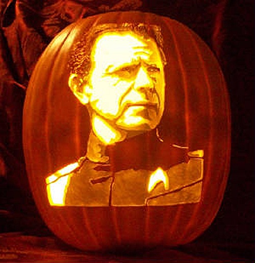 Captain Christopher Pike Pumpkin Carving