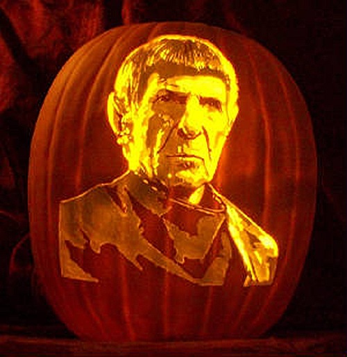 Spock Prime (aka Leonard Nimoy) Pumpkin Carving