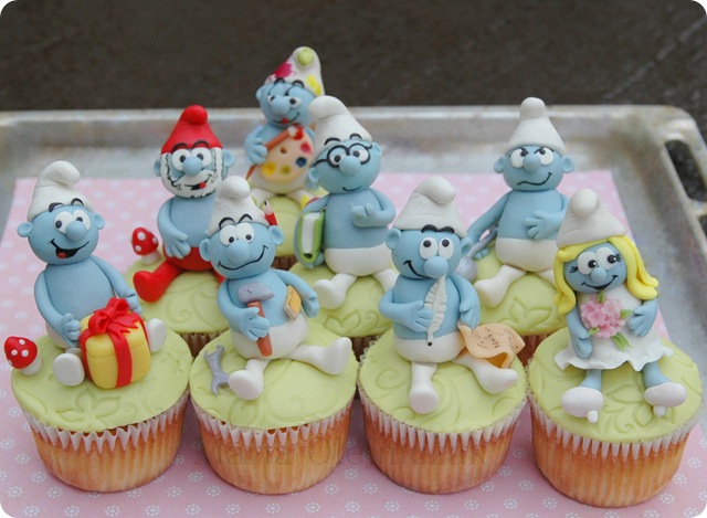 Smurfs Cupcakes